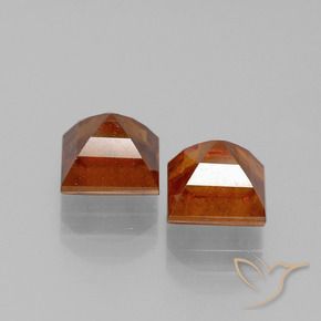 Shop natural 3.19ct Orange moyen Grenat Hessonite gems, Carré, from Madagascar at GemSelect. In stock, global shipping!