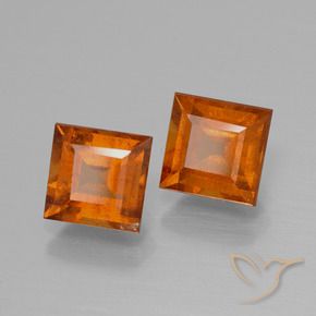 Shop natural 2.73ct Orange foncé Grenat Hessonite gems, Carré, from Madagascar at GemSelect. In stock, global shipping!