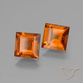 Shop natural 2.17ct Orange foncé Grenat Hessonite gems, Carré, from Madagascar at GemSelect. In stock, global shipping!