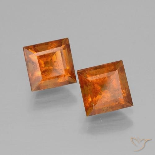 Shop natural 2.80ct Orange foncé Grenat Hessonite gems, Carré, from Madagascar at GemSelect. In stock, global shipping!