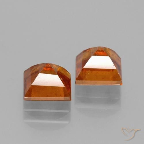 Shop natural 2.80ct Orange foncé Grenat Hessonite gems, Carré, from Madagascar at GemSelect. In stock, global shipping!