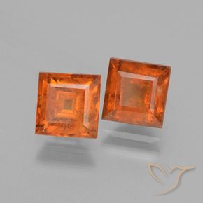 Shop natural 2.91ct Orange moyen Grenat Hessonite gems, Carré, from Sri Lanka at GemSelect. In stock, global shipping!