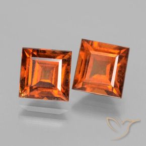 Shop natural 3.84ct Orange foncé Grenat Hessonite gems, Carré, from Sri Lanka at GemSelect. In stock, global shipping!