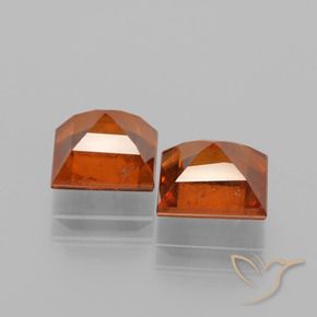 Shop natural 3.84ct Orange foncé Grenat Hessonite gems, Carré, from Sri Lanka at GemSelect. In stock, global shipping!