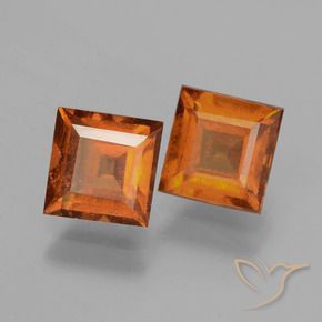 Shop natural 2.57ct Orange moyen-foncé Grenat Hessonite gems, Carré, from Sri Lanka at GemSelect. In stock, global shipping!