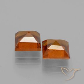 Shop natural 2.57ct Orange moyen-foncé Grenat Hessonite gems, Carré, from Sri Lanka at GemSelect. In stock, global shipping!