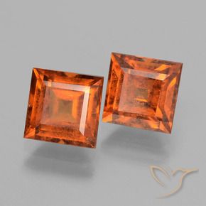 Shop natural 3.85ct Orange rougeâtre Grenat Hessonite gems, Carré, from Sri Lanka at GemSelect. In stock, global shipping!