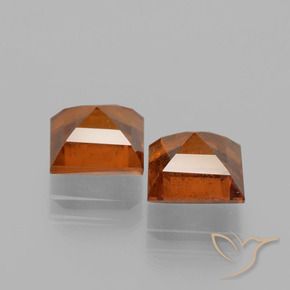 Shop natural 3.85ct Orange rougeâtre Grenat Hessonite gems, Carré, from Sri Lanka at GemSelect. In stock, global shipping!