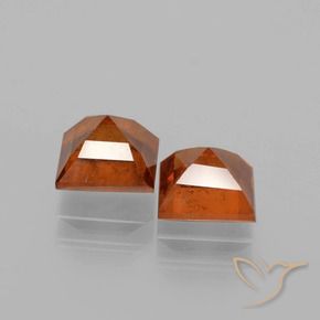 Shop natural 2.52ct Orange moyen-foncé Grenat Hessonite gems, Carré, from Sri Lanka at GemSelect. In stock, global shipping!