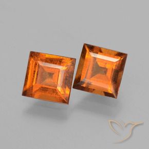 Shop natural 2.28ct Orange foncé Grenat Hessonite gems, Carré, from Sri Lanka at GemSelect. In stock, global shipping!