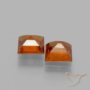 Shop natural 2.28ct Orange foncé Grenat Hessonite gems, Carré, from Sri Lanka at GemSelect. In stock, global shipping!