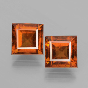 Achetez naturel 3.80ct Orange foncé Grenat Hessonite gems, Carré, En provenance Sri Lanka chez GemSelect. En stock, livraison internationale!