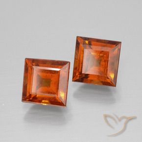Shop natural 3.65ct Orange feu Grenat Hessonite gems, Carré, from Sri Lanka at GemSelect. In stock, global shipping!