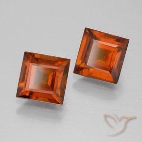 Shop natural 3.82ct Orange foncé Grenat Hessonite gems, Carré, from Sri Lanka at GemSelect. In stock, global shipping!