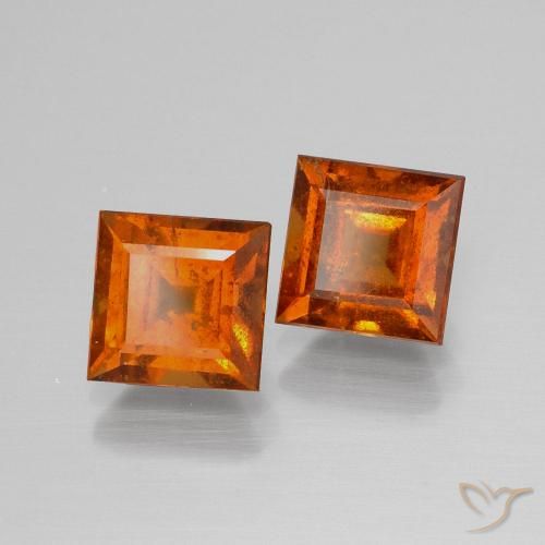 Shop natural 4.08ct Orange moyen Grenat Hessonite gems, Carré, from Sri Lanka at GemSelect. In stock, global shipping!