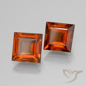 Shop natural 4.00ct Orange foncé Grenat Hessonite gems, Carré, from Sri Lanka at GemSelect. In stock, global shipping!