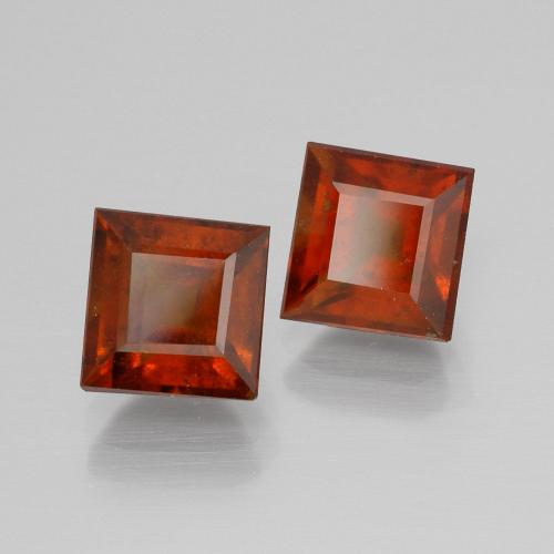 Shop natural 4.31ct Orange foncé Grenat Hessonite gems, Carré, from Sri Lanka at GemSelect. In stock, global shipping!
