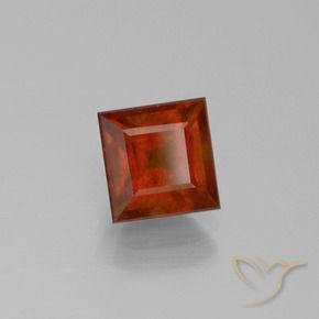 Grenat Hessonite Orange foncé naturelle Carré, 2.13 ct, VS-SI