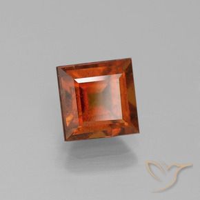 Grenat Hessonite Orange foncé naturelle Carré, 2.19 ct, VS-SI