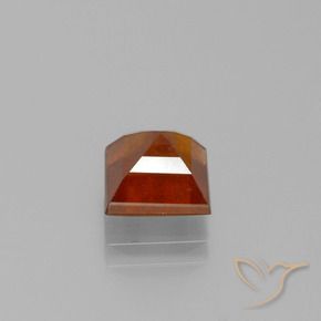 Grenat Hessonite Orange chaud naturelle Carré, 2.06 ct, VS-SI