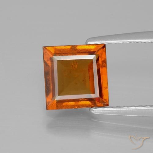 2.01ct Naturel Orange moyen-foncé Grenat Hessonite, Carré, VS-SI
