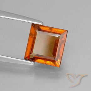 Grenat Hessonite Orange moyen-foncé naturelle Carré, 2.01 ct, VS-SI