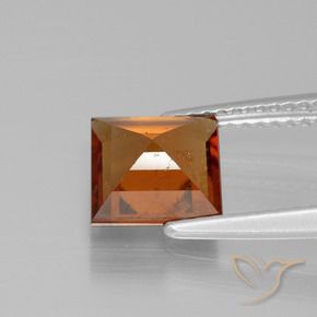 Grenat Hessonite Orange moyen-foncé naturelle Carré, 2.01 ct, VS-SI