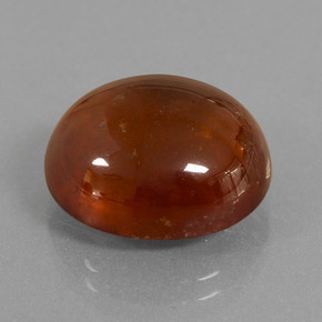 Grenat Hessonite Cannelle Orange naturelle Coupe ovale, 18.74 ct, Transparent