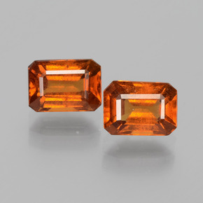 Achetez naturel 2.46ct Orange foncé Grenat Hessonite gems, Taille émeraude, En provenance Sri Lanka chez GemSelect. En stock, livraison internationale!