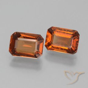 Shop natural 2.38ct Orange rougeâtre Grenat Hessonite gems, Octogone / coupe Émeraude, from Sri Lanka at GemSelect. In stock, global shipping!