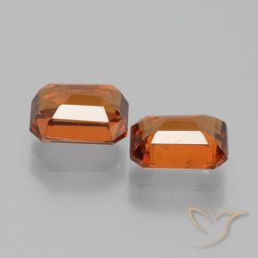 Shop natural 2.38ct Orange rougeâtre Grenat Hessonite gems, Octogone / coupe Émeraude, from Sri Lanka at GemSelect. In stock, global shipping!