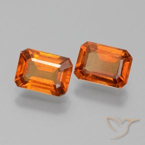 Shop natural 2.24ct Orange moyen Grenat Hessonite gems, Octogone / coupe Émeraude, from Sri Lanka at GemSelect. In stock, global shipping!
