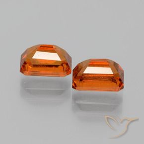 Shop natural 2.81ct Ambre orange Grenat Hessonite gems, Octogone / coupe Émeraude, from Sri Lanka at GemSelect. In stock, global shipping!