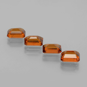 Achetez naturel 4.42ct Orange foncé Grenat Hessonite gems, Taille émeraude, En provenance Sri Lanka chez GemSelect. En stock, livraison internationale!