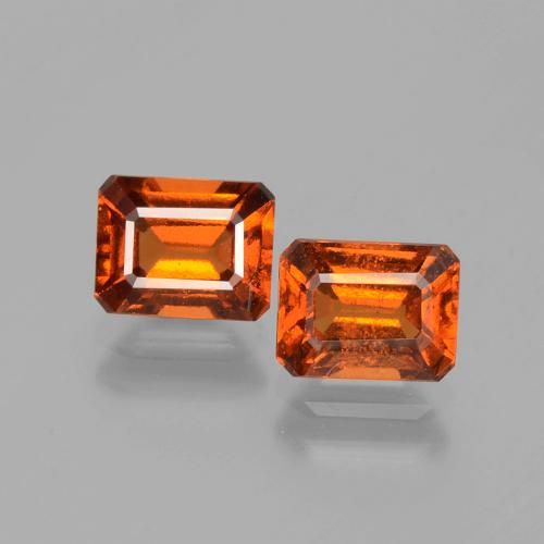 Achetez naturel 2,63ct orange grenat hessonite gems, taille émeraude, en provenance sri lanka chez gemselect. en stock, livraison internationale!
