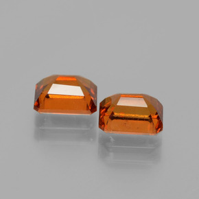 Achetez naturel 2,63ct orange grenat hessonite gems, taille émeraude, en provenance sri lanka chez gemselect. en stock, livraison internationale!