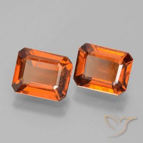 Shop natural 3.28ct Orange moyen-foncé Grenat Hessonite gems, Octogone / coupe Émeraude, from Sri Lanka at GemSelect. In stock, global shipping!