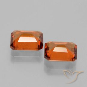 Shop natural 3.28ct Orange moyen-foncé Grenat Hessonite gems, Octogone / coupe Émeraude, from Sri Lanka at GemSelect. In stock, global shipping!