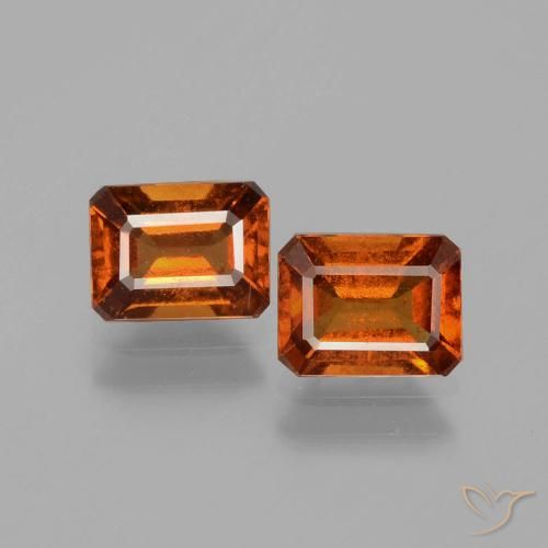 Shop natural 2.25ct Orange moyen Grenat Hessonite gems, Octogone / coupe Émeraude, from Sri Lanka at GemSelect. In stock, global shipping!