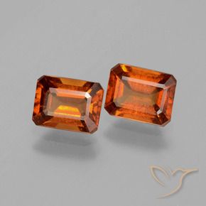 Shop natural 2.25ct Orange moyen Grenat Hessonite gems, Octogone / coupe Émeraude, from Sri Lanka at GemSelect. In stock, global shipping!