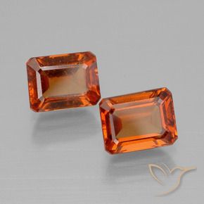 Shop natural 2.92ct Orange rougeâtre Grenat Hessonite gems, Octogone / coupe Émeraude, from Madagascar at GemSelect. In stock, global shipping!