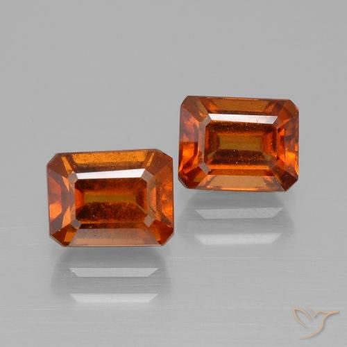 Shop natural 2.92ct Orange moyen Grenat Hessonite gems, Octogone / coupe Émeraude, from Madagascar at GemSelect. In stock, global shipping!