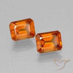 Shop natural 2.28ct Orange moyen Grenat Hessonite gems, Octogone / coupe Émeraude, from Madagascar at GemSelect. In stock, global shipping!