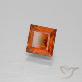 Grenat Hessonite Orange moyen-foncé naturelle Carré, 1.82 ct, SI