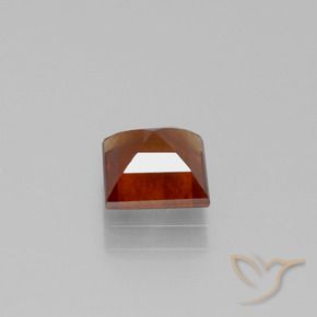 Grenat Hessonite Orange foncé naturelle Carré, 1.64 ct, VS-SI