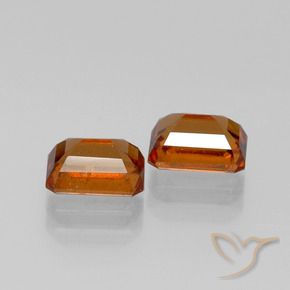Shop natural 3.04ct Orange moyen-foncé Grenat Hessonite gems, Octogone / coupe Émeraude, from Madagascar at GemSelect. In stock, global shipping!