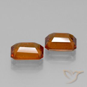 Shop natural 3.14ct Orange foncé Grenat Hessonite gems, Octogone / coupe Émeraude, from Madagascar at GemSelect. In stock, global shipping!
