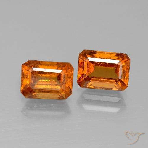 Shop natural 2.63ct Orange jaunâtre Grenat Hessonite gems, Octogone / coupe Émeraude, from Madagascar at GemSelect. In stock, global shipping!