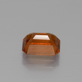Grenat hessonite orange naturelle taille émeraude, 1,83 ct, VS