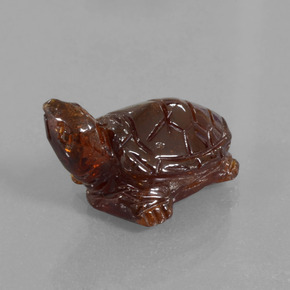 Grenat hessonite orange naturelle forme fantaisie, 12,27 ct, translucide